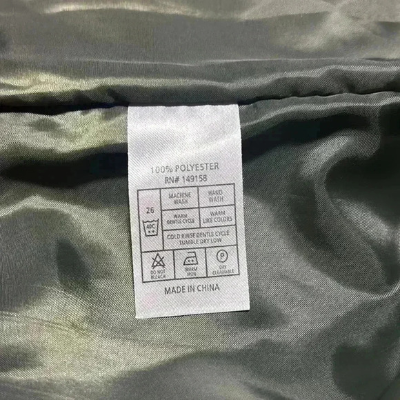 Nomad Mens Quilted Puffer Jacket Medium Black Green Insulated Full Zip Lined - Picture 11 of 12